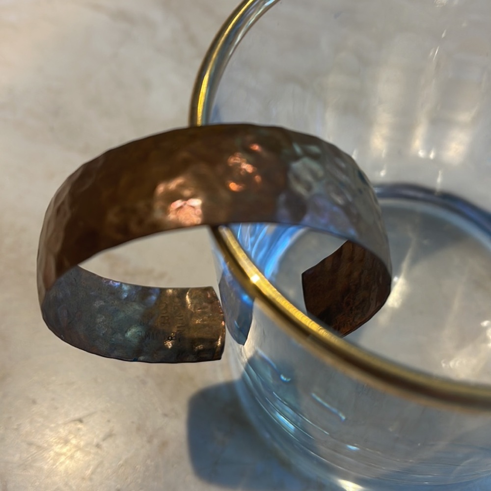 Bundle Vintage Copper Ring And Cuff - image 2